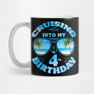 Cruising Into My 4th Birthday-4th Birthday Cruise 2024 Mug